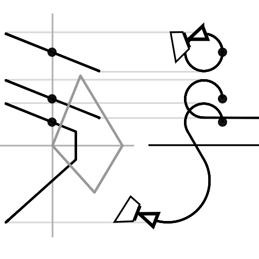 Preview for Extremal trajectories for bounded velocity mobile robots